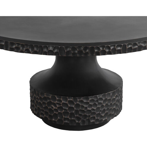 Mersin 59 X 59 inch Black Outdoor Dining Table